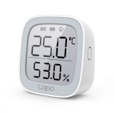 SENZOR SMART de temp si umiditate TP-LINK, necesita hub Tapo H100 ptr functionare,programare prin smartph aplic Tapo,display 2.7&quot; E-ink, 2xbaterii AAA