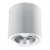Lustră De Tavan Kalu Alb Ceramic 1 Bec Cilindric Modern De Interior