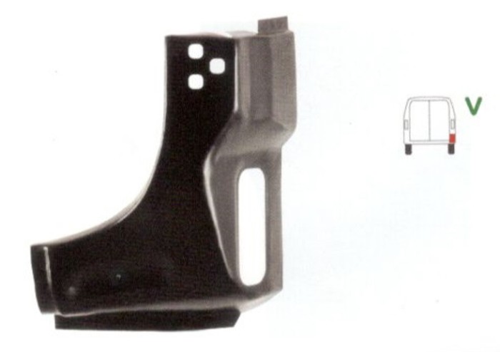 Stalp spate Mercedes Sprinter (906) 209-524 07.2006-10.2013, Vw Crafter (2e) 12.2005-2017 , partea Spate Dreapta, Inferior, Inaltime 400mm,