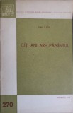 C&acirc;ți Ani Are Păm&acirc;ntul - Emil I. Pop (1959), Geografie, Știință, Societatea Pentru Răsp&acirc;ndirea Științei și Culturii, Carte Veche