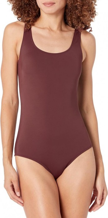 Costum de baie intreg pentru femei Amazon Essentials, maro, XS - OUTLET