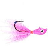Big Eye Bucktail Pink Crystal Flash 10g, Mustad