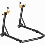 HOMCOM Cavalet Elevant Universal Suport Roată Spate Moto din Oțel Robust Capacitate 544 kg cu Furci U și L Reglabile | Aosom Romania