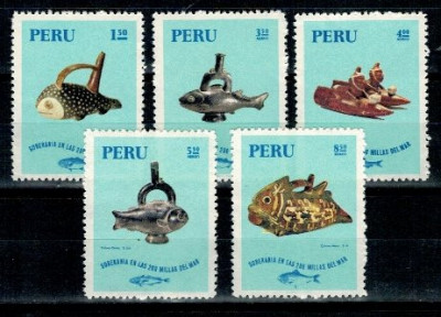 Peru 1971 - Traditional Fisheries of Peru, serie neuzata foto