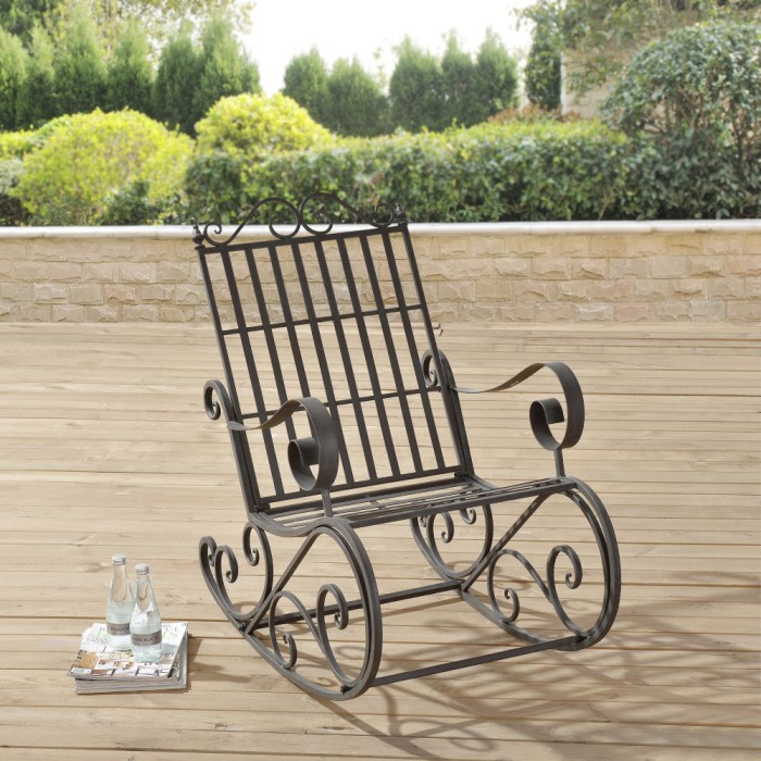 Balansoar gradina Geraldton G verde cu patina [en.casa] HausGarden Leisure