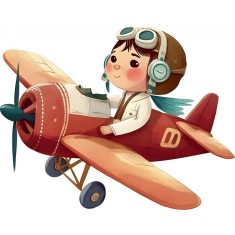 Sticker decorativ, Elicopter, Maro, 76 cm, 1286STK-5