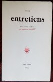 Cumpara ieftin SYLVIE JAUDEAU-ENTRETIENS AVEC EMIL CIORAN SUIVIS D&#039;UNE ANALYSE DES OEUVRES,1990