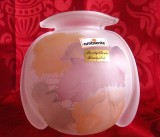 VAZA STICLA AMBIENTE GERMANIA LUCRATA MANUAL GLAZURA SATINATA CU EFECT DE GHEATA