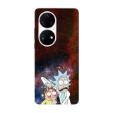 Husa compatibila cu Huawei Nova Y70 model Look Morty!, Silicon, TPU, Viceversa, Transparent, Carcasa