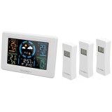 Cumpara ieftin Statie meteo interior-exterior GoGEN ME 3397 W, LCD color, 3 senzori inclusi,