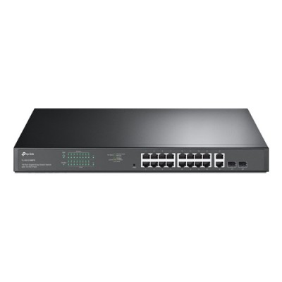 Switch 16 porturi PoE+ Gigabit, 2 porturi RJ45 Gigabit, 2 x Combo SFP Gigabit, Managed - TP-Link TL-SG1218MPE SafetyGuard Surveillance foto