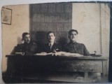 Foto 1934, Chișinău, militari, text verso, Basarabia, format mic