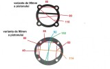 Set garnituri cilindru compresor 90mm 2090 B-ACS2090