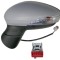 Oglinda usa exterioara Ford Fiesta (Ja8), 09.2008-01.2013, partea Stanga, reglare electrica; grunduit; incalzit; sticla convexa; geam cromat; cu Luca