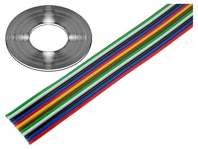 Cablu Bandă 12x0.22mm&sup2; PVC 300V