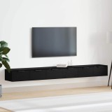 vidaXL Dulap de perete cu sertar 2 pcs Stejar negru 102 x 30 x 20 cm 3333075
