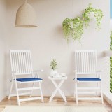 vidaXL Perne scaune grădină 2 buc. albastru 40x40x4 cm țesătură Oxford