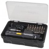 Surubelnita cu acumulator 4V compact, in trusa cu biti