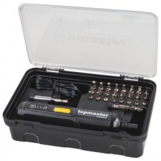 Surubelnita cu acumulator 4V compact, in trusa cu biti