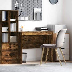 vidaXL Birou Stejar afumat 90 x 50 x 76 cm Lemn compozit