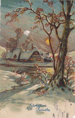 CARTE POSTALA circulata DEC.1927 foto