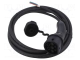 Cablu eMobility AMPHENOL 1x0,5mm2 3x6mm2 250V 3,6kW IP54 5m 20A