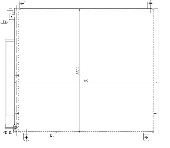NRF 350497 EASY FIT Condensator climatizare