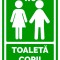 Indicator verde pentru toaleta copii