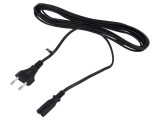 Cablu CEE 7/16 2x0,75mm2 cu mufă IEC C7 mamă PVC 5m negru POS