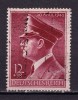 ✅ (S42) Germania Reich 1942 &quot; Aniversarea Adolf Hitler - 53 de ani &quot; serie Michel 813, cota 8 Euro , stampilat ( diverse stampile ! ), Nestampilat