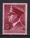 ✅ (S42) Germania Reich 1942 &quot; Aniversarea Adolf Hitler - 53 de ani &quot; serie Michel 813, cota 8 Euro , stampilat ( diverse stampile ! )