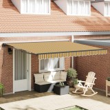 vidaXL Cortina Retractabilă Dungă Multicolor 400x300 cm țesătură 3330590