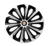 Set 4 Capace Roti Extra Strong Silver R15 Alfa Romeo - Compatibil Jante Otel, Fixare Sigura cu Inele Cromate