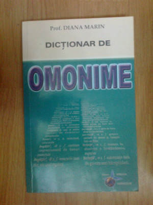 z2 Dictionar De Omonime - Diana Marin foto