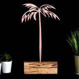 Decoratiune, Palm, 17x35x3.5 cm, Metal, Bronz, Bystag