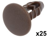 Clips pentru tapițerie 25buc Fiat 20mm negru
