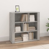 Servantă, gri beton, 80x30x80 cm, lemn prelucrat