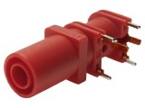Conector Banană 4mm CLIFF FCR7370R 1kV 10A Roșu 33mm pentru Laborator