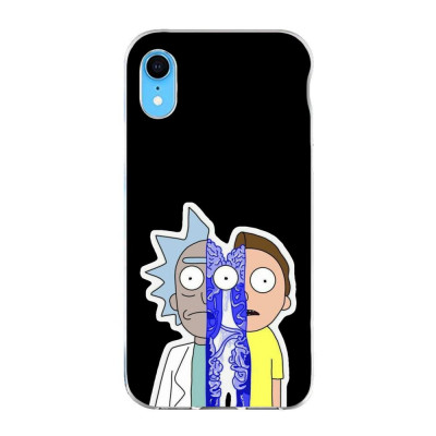 Husa compatibila cu Apple iPhone XR Silicon Gel Tpu Model Rick And Morty Connected foto
