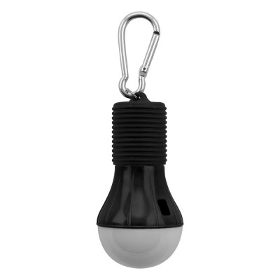 Bec LED camping si carabiniera metalica Deluxa, 3xAAA, 1 W, Negru foto