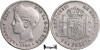 1900 SM-V, 1 Peseta - Alfonso al XIII-lea - Regatul Spaniei | KM 706, Europa, Argint