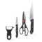 Set de bucatarie cu instrument de decojire si foarfece