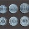 GERMANIA █ RDG █ SET DE MONEDE █ 1, 5, 10 Pfennig █ 1989 █ UNC
