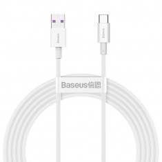 Baseus Superior USB la cablu USB tip C 66 W 6A 2 m alb (CATYS-A02)