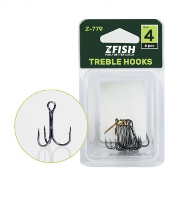 Ancore Treble Hooks Z-779 Nr. 1 - Zfish foto