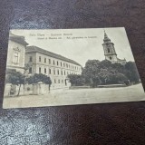 Carte Postala Satu Mare Liceul si Biserica, 1928