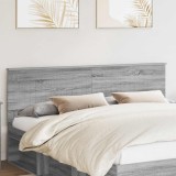 vidaXL Tăblie cap Gri Sonoma 180 cm Lemn compozit 888392