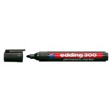 Marker permanent Edding 300, corp plastic, varf rotund, 1. 5-3 mm, negru