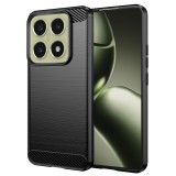 Husa Xiaomi 14T Techsuit Carbon Silicone, negru