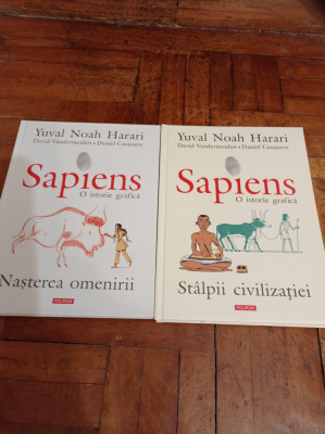 Sapiens. O istorie grafica (2 volume) - Yuval Noah Harari foto